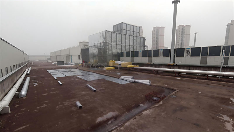 湖北仙桃沃尔玛冷却塔隔音房降噪竣工照片