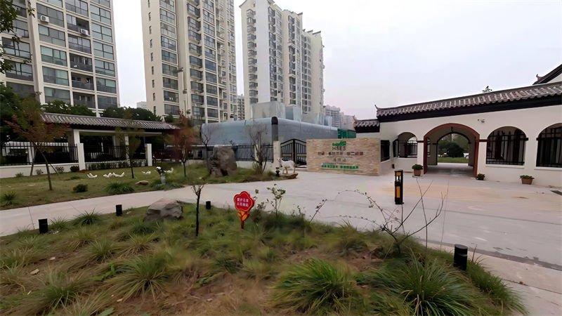 正阳江南城消音器热泵机组完工照片